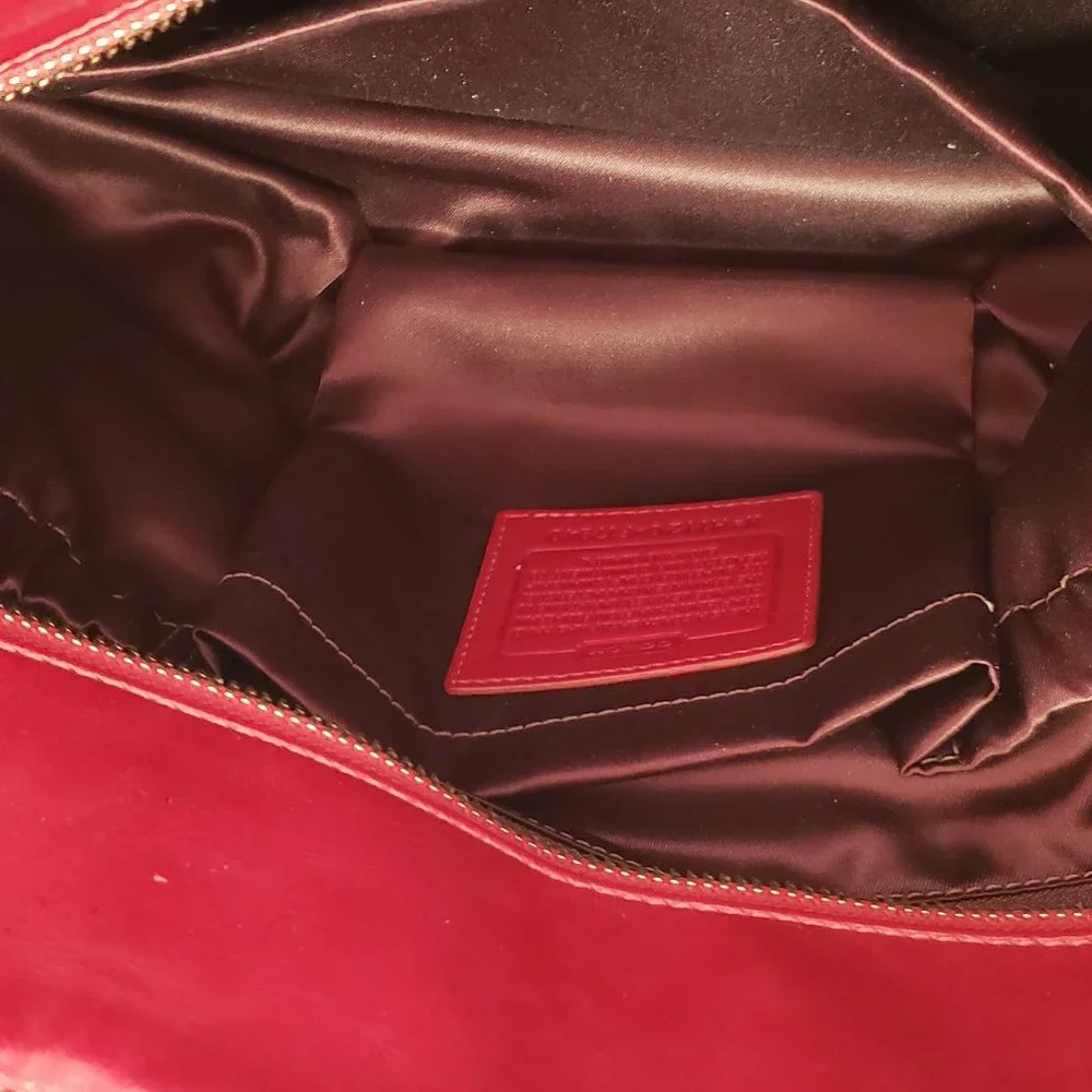 Coach red bag